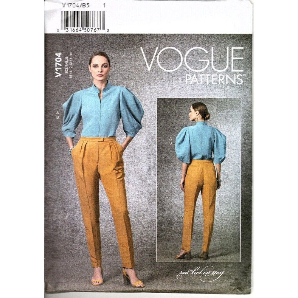 Vogue V1704 Misses 8 to 16 Designer Rachel Comey Top and Pants Sewing Pattern